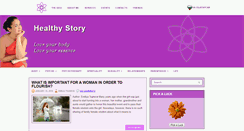 Desktop Screenshot of healthy-story.com
